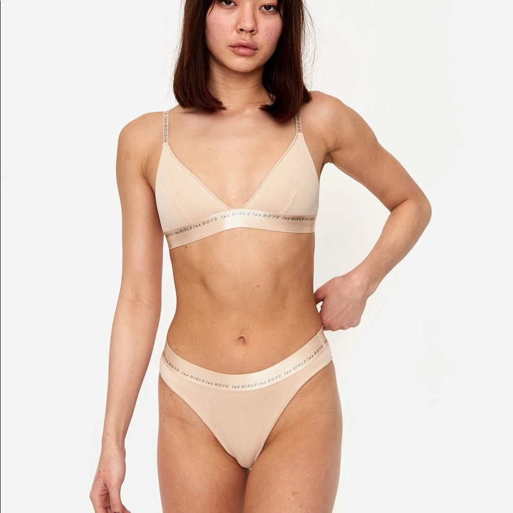 LES GIRLS LES BOYS Bamboo Rib Mini Brief (NWT) Retail: $59